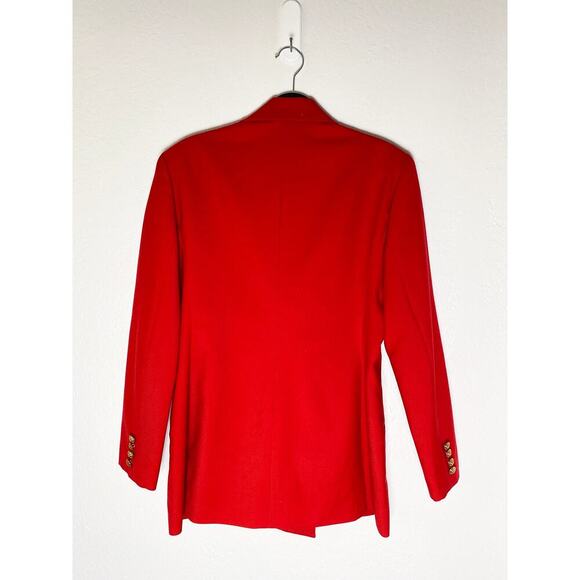 Vintage Ralph Lauren Blue Label Women's Double Breasted Blazer Gold Buttons USA - Picture 2 of 13